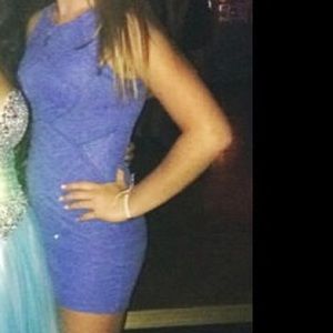 Top Shop Sleeveless Periwinkle Lace Dress